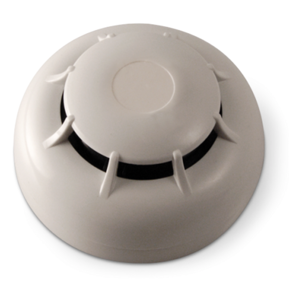 Detector de Humo Óptico Convencional / Sensibilidad Programable 0.08-0.15 dB/m / Tecnología Versa++ / Muestreo Cada 4 Segundos / Compensación Automática por Suciedad / Serie IRIS