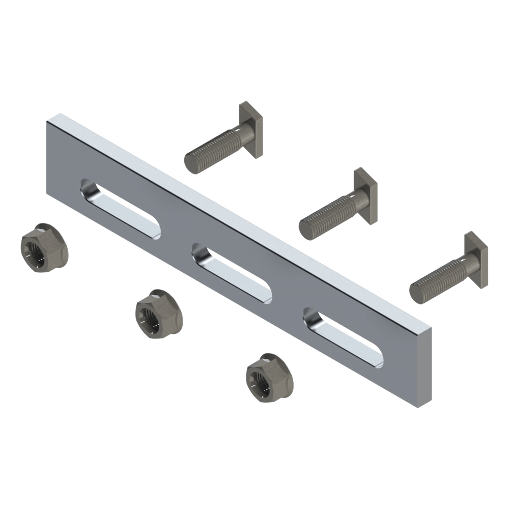 Soporte Inclinado Solar / Aluminio Serie 6000 / Ajustable / Compatible N Rail 4.72 / 135 g / Acero Inoxidable Grado 30