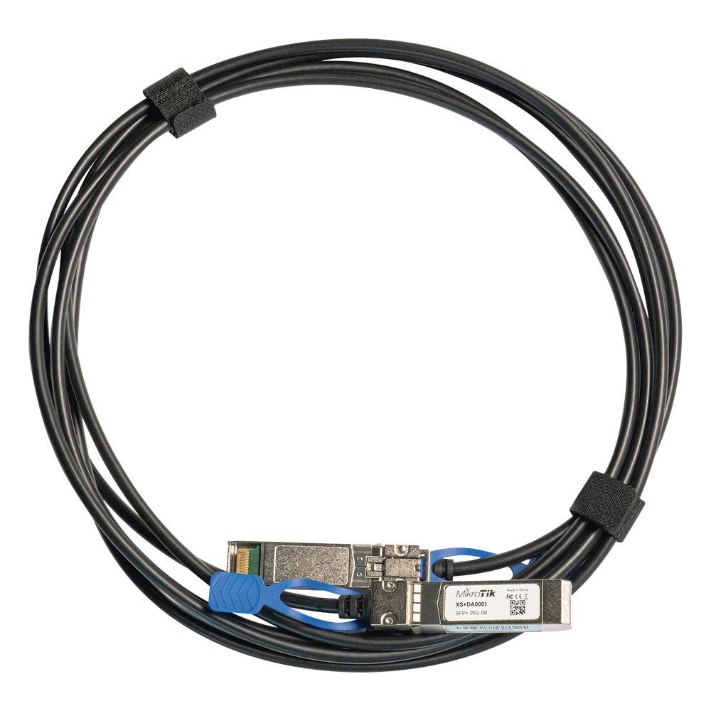Cable de Conexión Directa SFP / Triple Velocidad 1G/10G/25G / Longitud 1 m (3.3 ft) / Baja Latencia / Bajo Consumo / MTBF 100,000 h