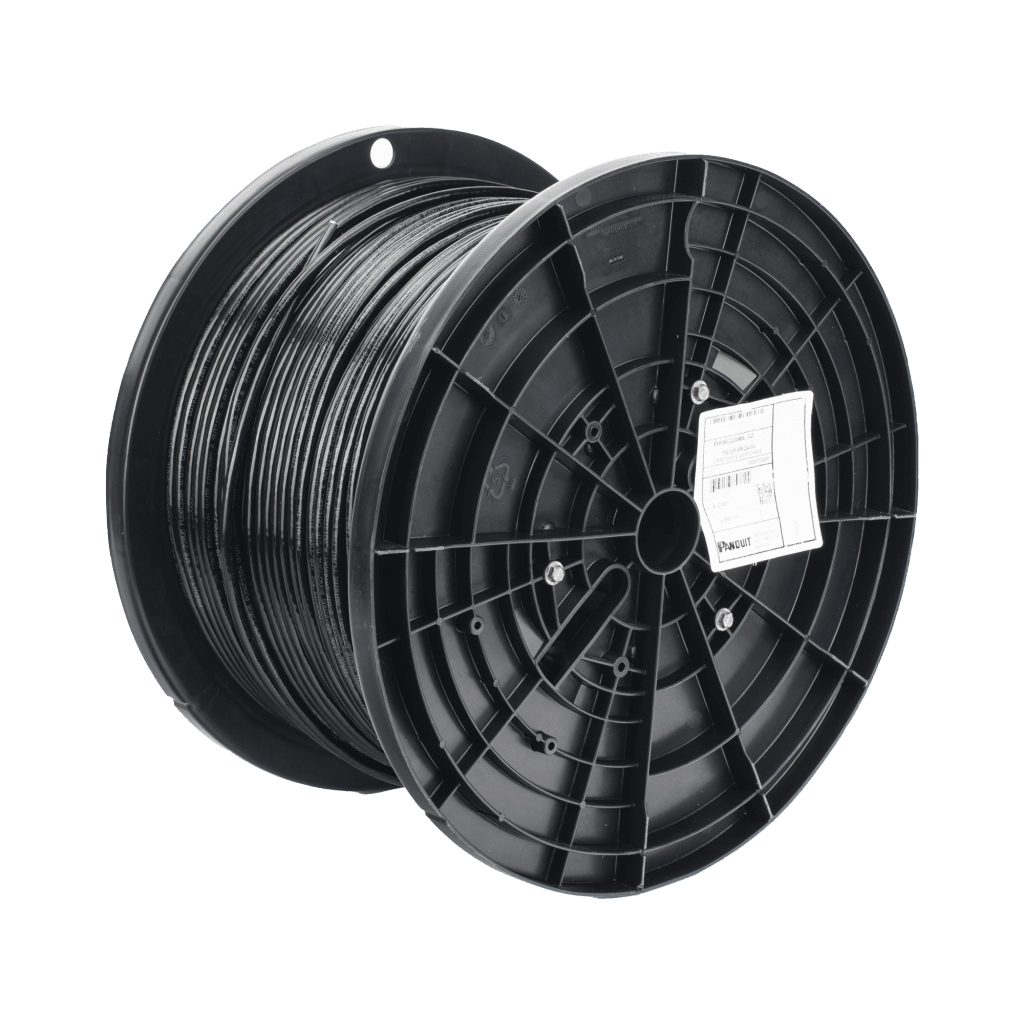 Cables Categoria 6PANDUITPUO6C2204BL-GZBobina Cable UTP Cat6 OSP Planta Externa 305m (1000ft) 22 AWG Negro Panduit PUO6C2204BL - GZ - SILYMX