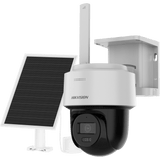 Kit Solar IP All in One AOV PT IP 4 Megapixel Lente 2.8 mm Panel Solar + Batería de Respaldo de Litio (9000 mAh) Conexión 4G Audio de Dos Vías Dual Light IP66 Micro SD DS-2CFSP4/4G/LA