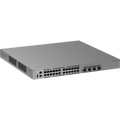 Switch Multi-GE Gestionable / 24 Puertos 2.5G PoE++ / 4 Puertos SFP+ 10G / Capacidad 200 Gbps / Enrutamiento Capa 3 / VSU / Protección Sobretensión 10 kV / Alimentación Redundante / Línea Cybrey