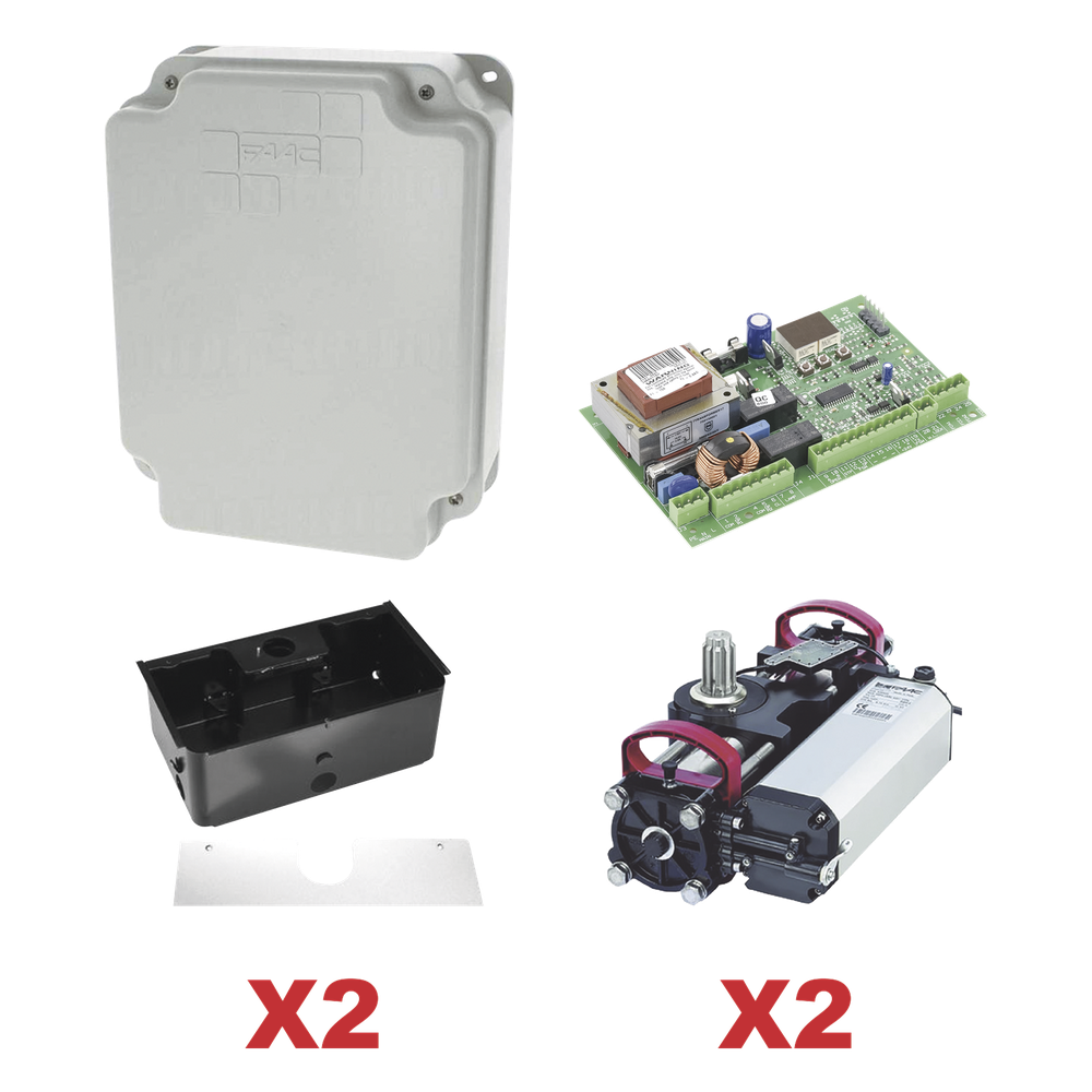 Kit de Operadores Subterraneos FAAC S800 a 115V Para Puertas Abatibles / Para Puertas de Hasta  2 Metros y  800 Kg