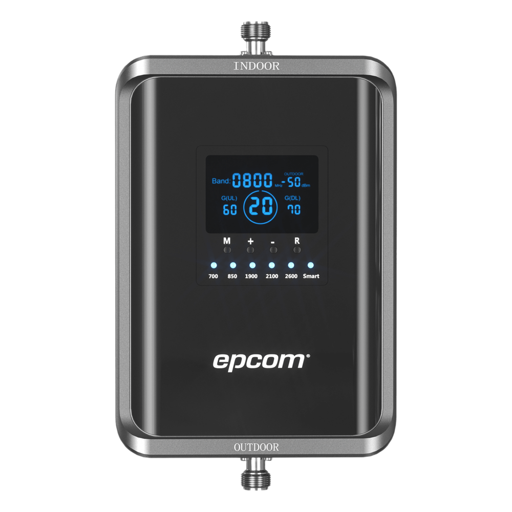 Amplificador de Señal Celular 5G / Mejora las llamadas convencionales y VoLTE / Soporta los datos de las tecnologías 2G, 3G, 4G y 5G de TELCEL, AT&T, MOVISTAR y OMV de Altán / Cubre hasta 1000 m².