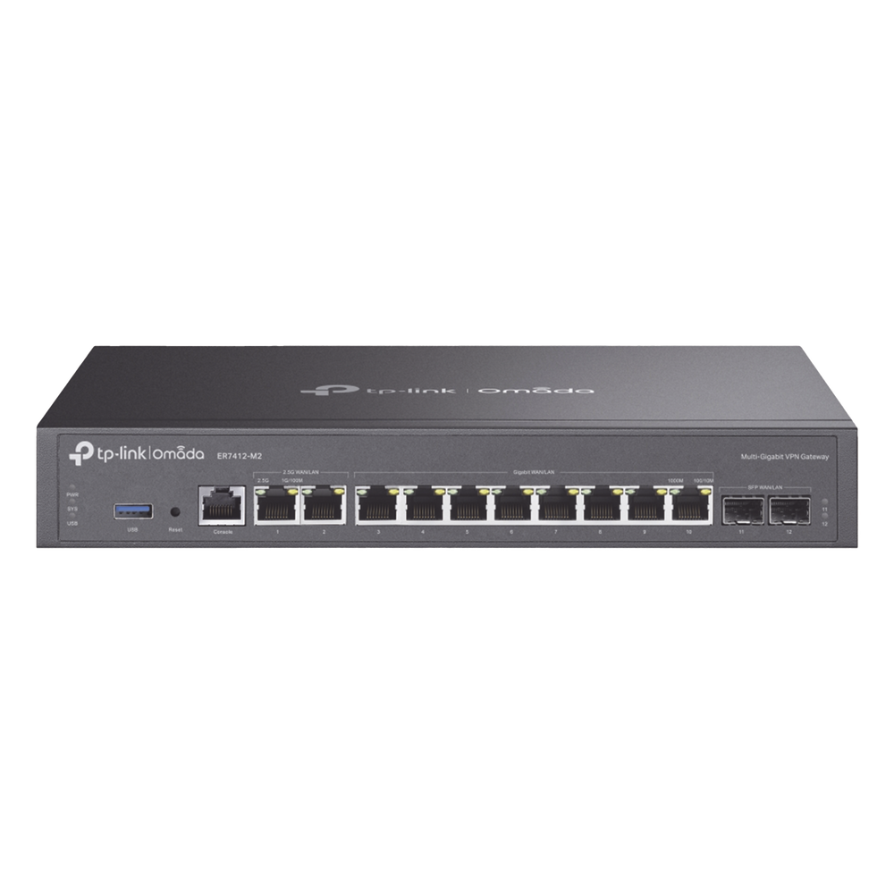 Router Empresarial Multi-WAN / 11 Puertos WAN con Balanceo de Carga / 2 Puertos 2.5 Gigabit / 8 Puertos Gigabit / 2 Puertos SFP / 1,000,000 Sesiones Concurrentes / USB 3.0