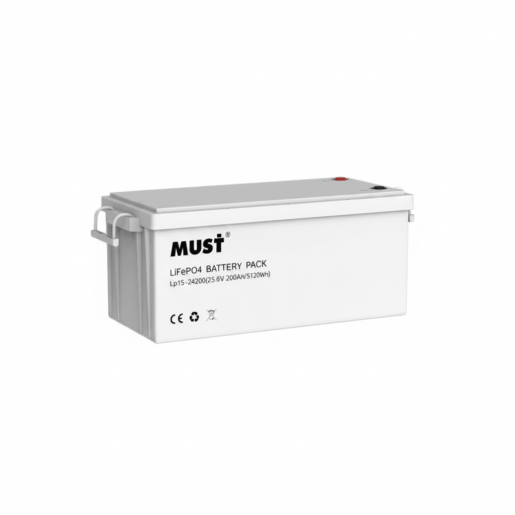 Batería de Litio MUST LP1524100 · 25.6V · 100Ah · LiFePO4 · Alta Eficiencia para Sistemas Solares - SILYMX