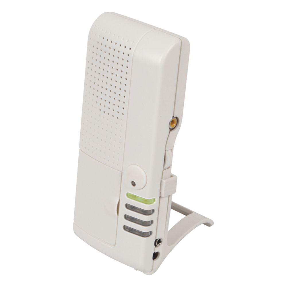Receptor de voz / 4 canales / 1000′ (300 m) alcance / 433 MHz / 10 tonos / 53 palabras inglés-español / 12 VDC
