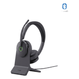 Diadema Bluetooth Yealink BH74 con Cancelación Activa de Ruido Híbrida, Base de Carga y Tecnología Acoustic Shield 3.0.