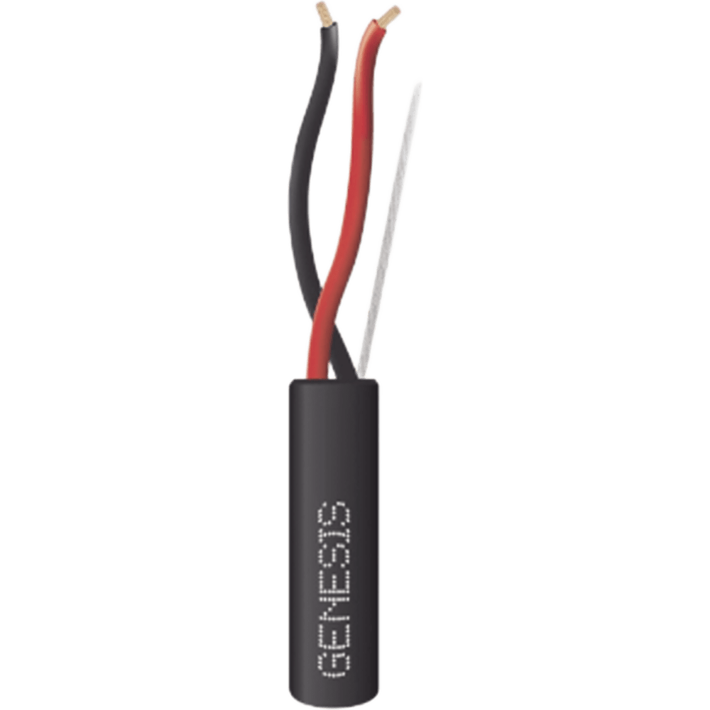 Carrete de Cable 305 Metros (1000 Pies) / 2 x 18 AWG FPL / Cable Direct Burial / Para Uso en Intemperie / Uso en Aplicaciones en Sistemas de Detección de Incendio y Sistemas de Evacuación