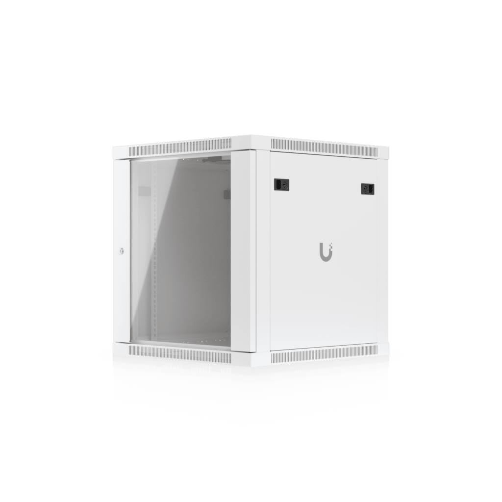 Gabinete Ubiquiti UniFi 12U 598 x 600 mm – Rack Cerrado para Pared con Vidrio Templado y Ventilación Integrada UACC-RACK-12U-WALL-600-G - SILYMX