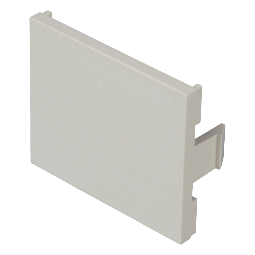 Módulo de Tapa Ciega / 1/2 Elemento / Blanco Mate / ABS / 1.56 x 1.34 x 0.11 pulgadas