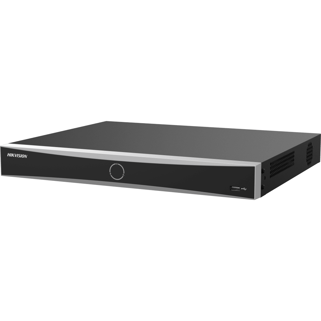 NVR HIKVISION AcuSense 12 MP · 16 Canales IP · Reconocimiento Facial · 2 HDD · HDMI 4K · Alarmas I/O · Sin PoE DS-7616NXI-K2(E) - SILYMX
