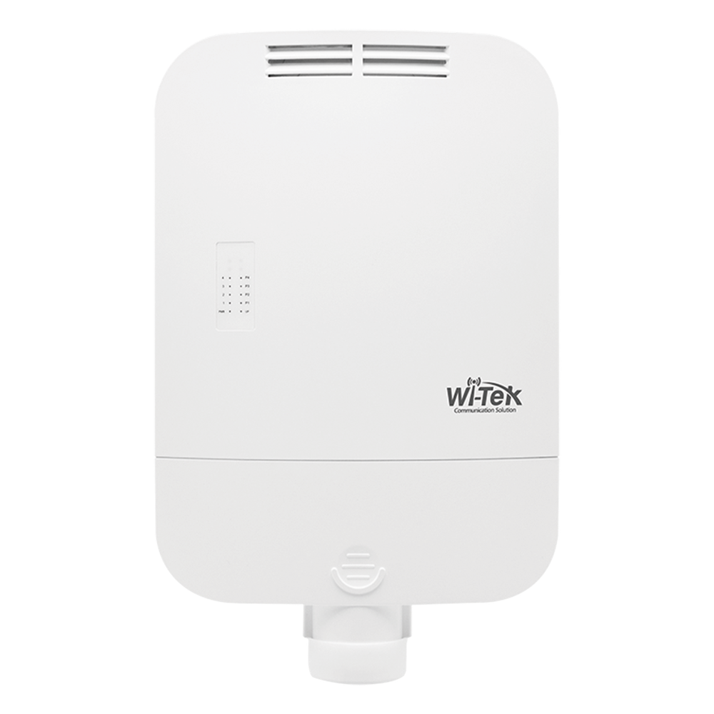 Switch CCTV PoE para exterior / No administrable / Con 4 puertos Gigabit PoE af/at + 1 Puertos Uplink Gigabit + 1 x SFP Gigabit / Presupuesto 65 W / Ideal para Aplicaciones de Videovigilancia