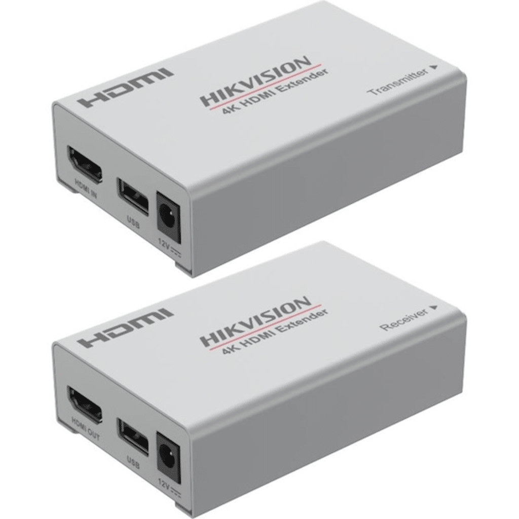 Kit Extensor de Video y Audio por HDMI Hasta 120 Metros 30 Hz y 60 Metros 60 Hz de Distancia con Cat 6 Soporta Resolución 4K Cero Latencia DS-52EX01HI-4K - SILYMX