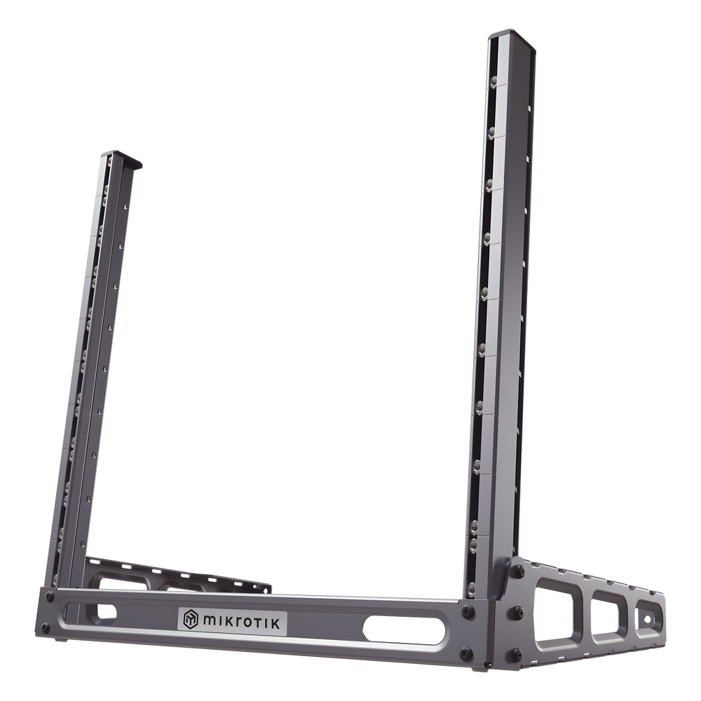 Rack de Escritorio 19" / 10U / Aluminio Ligero / Ángulo Ajustable / Mesa o Suelo