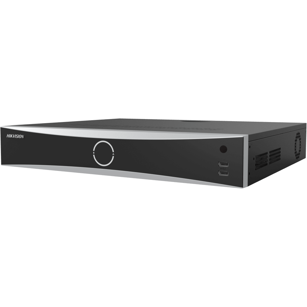 NVR HIKVISION 32 MP (8K) · 32 Canales IP · 16 Puertos PoE+ · 4 HDD · AcuSense · ANPR · Reconocimiento Facial · POS · HDMI 4K · Alarmas I/O DS-7732NXI-I4/16P/S(E) - SILYMX