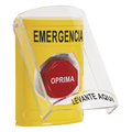 Botón de Emergencia Multipropósito Amarillo Superficie Tapa Policarbonato Bocina Pre-Alarma Llave Doble Relé 10A STI SS22A2EM-ES