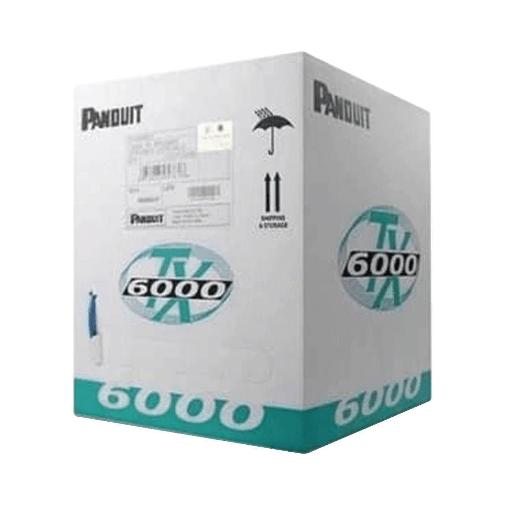 Cables Categoria 6PANDUITPUR6004WH-MEBobina Cable UTP Cat6 Mejorado 305m (1000ft) Cobre 23 AWG PVC CMR Panduit PUR6004WH - ME - SILYMX