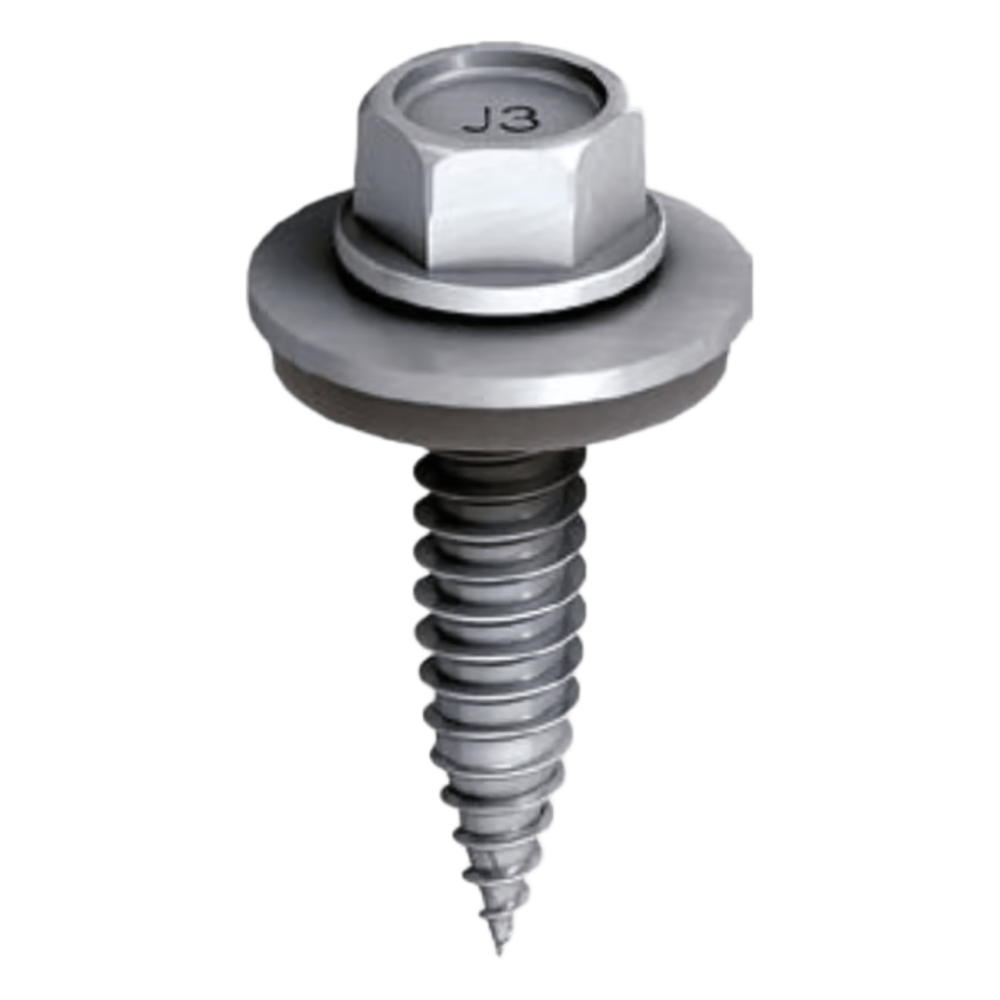 Tornillo Autoperforante / Acero Inoxidable A2 / Punta Endurecida / Arandela Selladora / Antideslizante / Espesor 17 mm