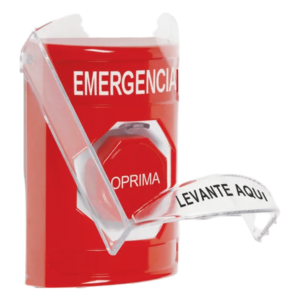 Botón Multipropósito / Superficie / Policarbonato / Pre-Alarma / -40 a 121°C / 10A@250VAC / Interior / Español