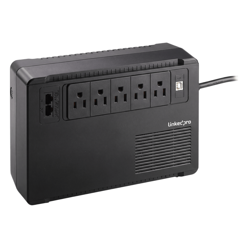 UPS de Escritorio / 750 VA / 375 W / Topología Standby / 8 Tomas NEMA 5-15R / Supresión 890 J / USB 2.4 A