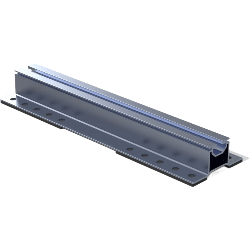 Riel de Montaje Solar / S Rail 28 / Aluminio Serie 6000 / Protección EPDM / 280 mm / 235 g