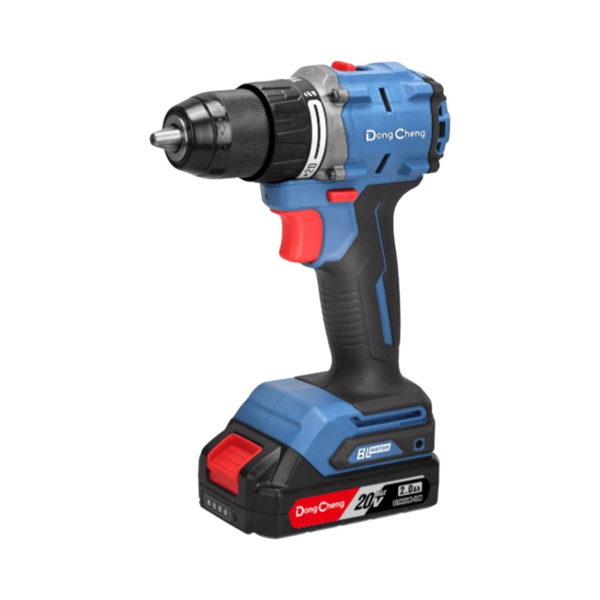 HerramientasDONGCHENGDCJ-Z2060-IAMRotomartillo Inalámbrico 20V Brushless 1/2" 2 Baterías DONGCHENG DCJ - Z2060 - IAM - SILYMX