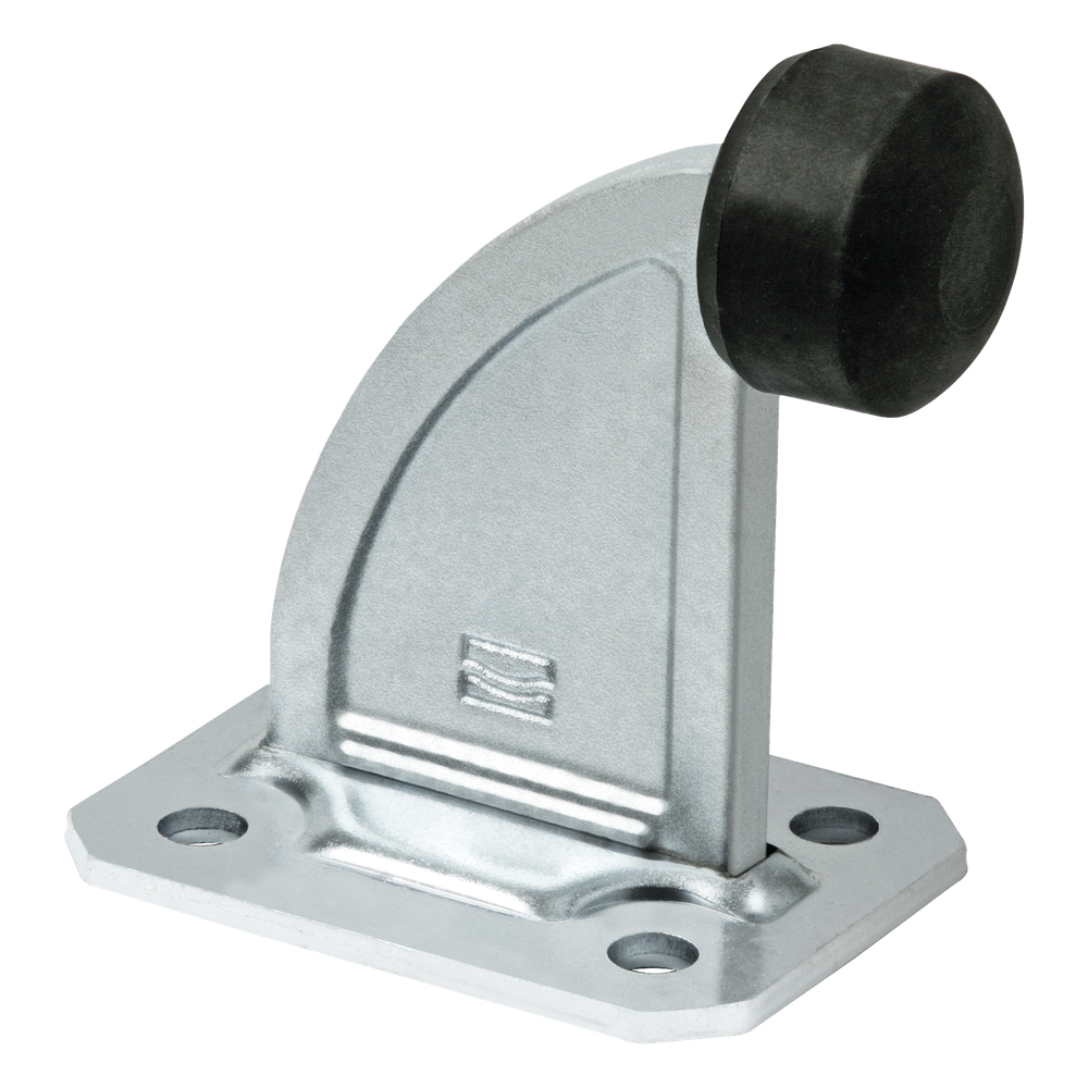 Tope de Paro / Acero Galvanizado con Tapón Nylon / Impacto 200 kg / 0.72 kg / Fijación por Taquetes