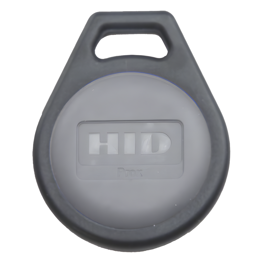 Llavero de Proximidad / 125 kHz / 31.75 x 39.4 mm / Formato Corporate 1000 y Elite / Negro con Gris