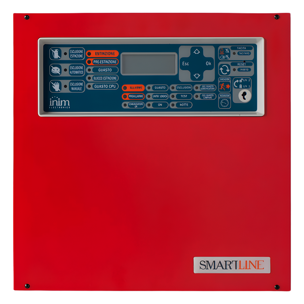 Central de Detección de Incendio / 4 Zonas Ampliables a 20 / 32 Dispositivos por Zona / 4 Repetidores Remotos / Bus RS485 1000 m (3280.8 ft) / EN 54-2/4/21