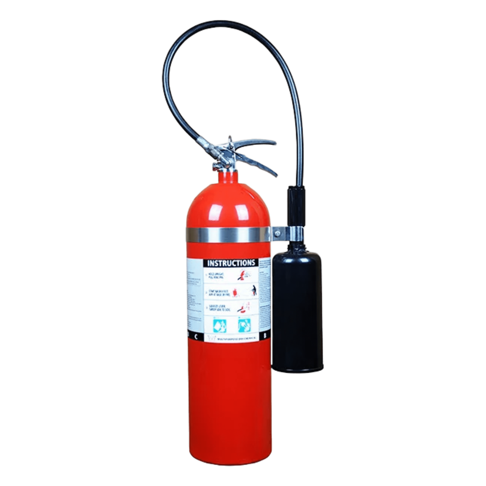 Extintor de CO2 / 15 lb (6.8 kg) / Descarga 14 s / Alcance 1.2-2.4 m (4-8 ft) / UL Certificado / -30°C a 49°C