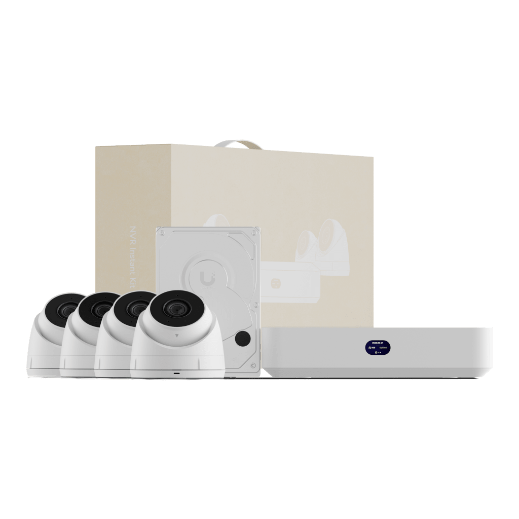 NVRs Network Video RecordersUBIQUITIUNVR-INSTANT-KITKit UniFi Protect NVR Instant Todo en Uno 4 Camaras IP G5 Turret Ultra HDD 1TB Ubiquiti UNVR - INSTANT - KIT - SILYMX