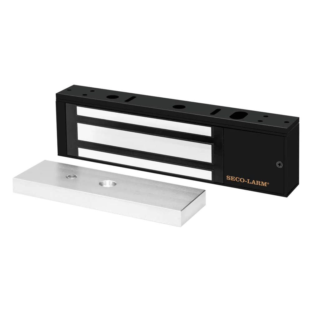 Chapa Magnética / 1200 lbs (545 kg) / Sensor de Adherencia y Posición / LED de Estado / 12/24 VDC Seleccionable / Aluminio Anodizado