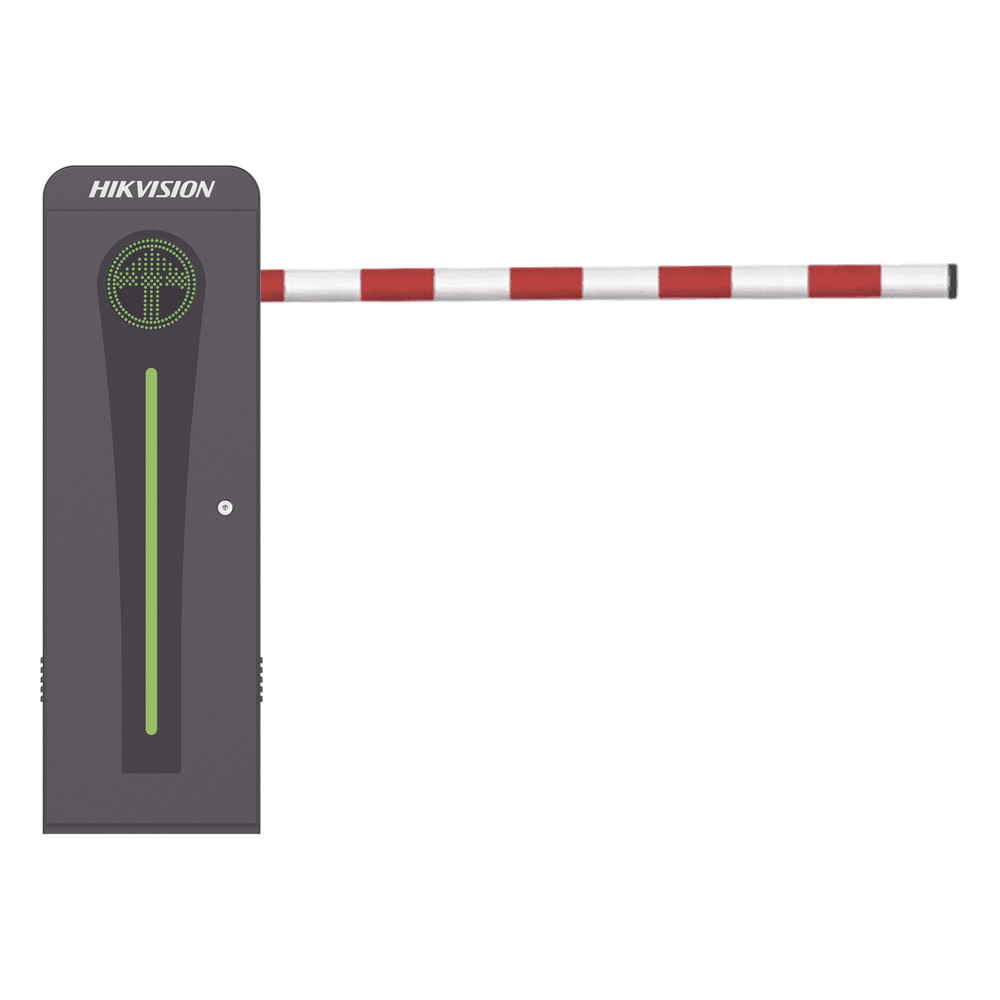 Barrera Vehicular con Brazo Abatible por Colisión 4 mts INCLUIDO / Derecha / Alto Desempeño / Brushless / Semáforo Rojo-Verde en Gabinete / Incluye 2 Controles Remotos