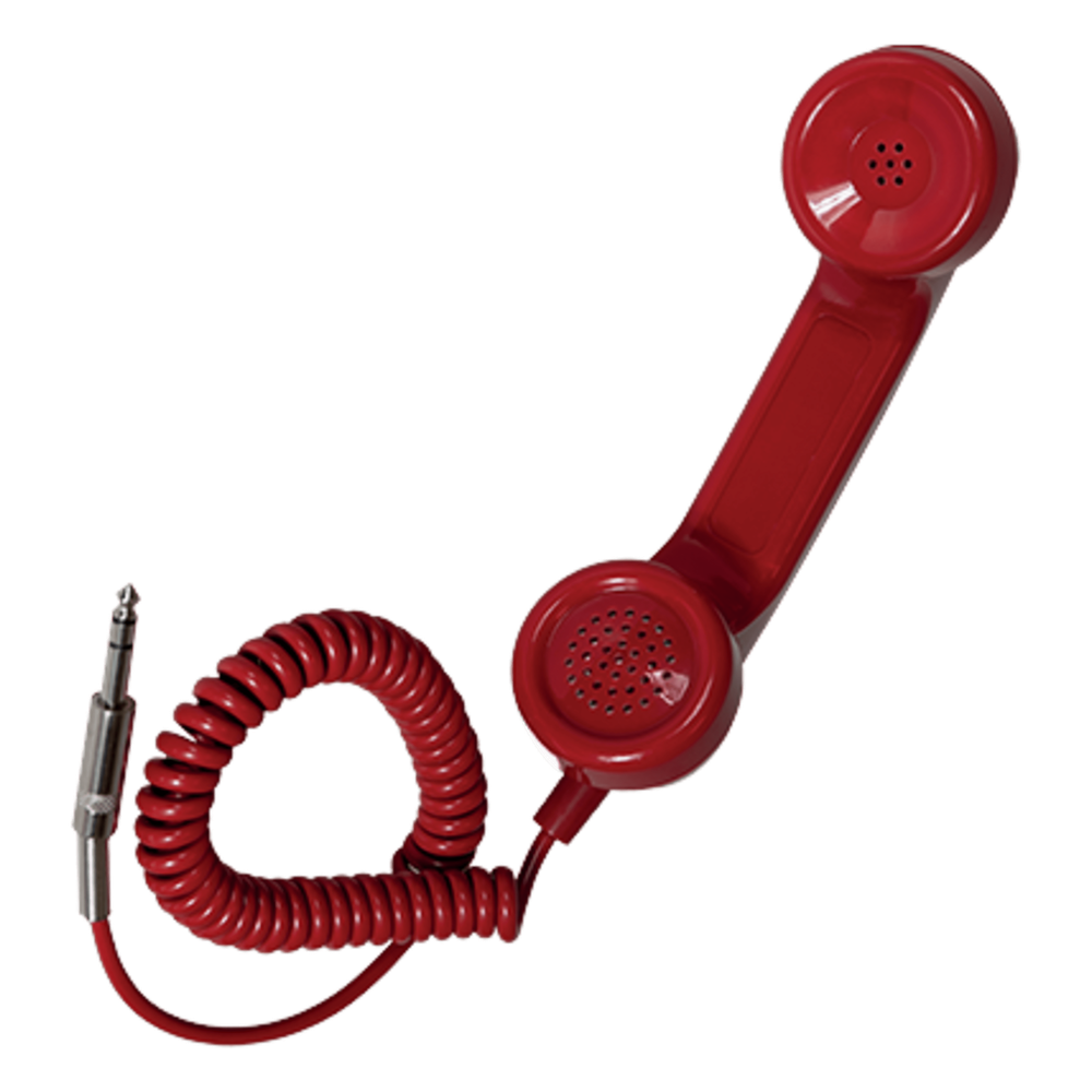 Auricular para teléfono de emergencia / Conector jack 6,3 mm / Compatible con centrales Previdia Ultravox