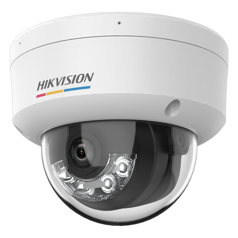 Camara Domo IP 4MP ColorVu 3.0 AcuSense Lite Microfono IR 30m PoE Exterior Hikvision DS-2CD1147G3-LIUF