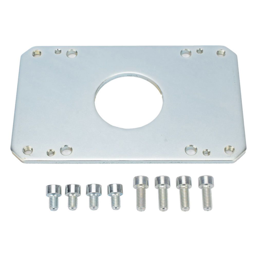 Placa intermedia para brazo de barrera / Acero inoxidable / Compatible GT4-GX4 / Resistente a corrosión
