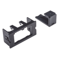 Adaptador 2 Puertos Mini-Com Salida Plana PVC 47.75mm Panduit CHI2MBL-X