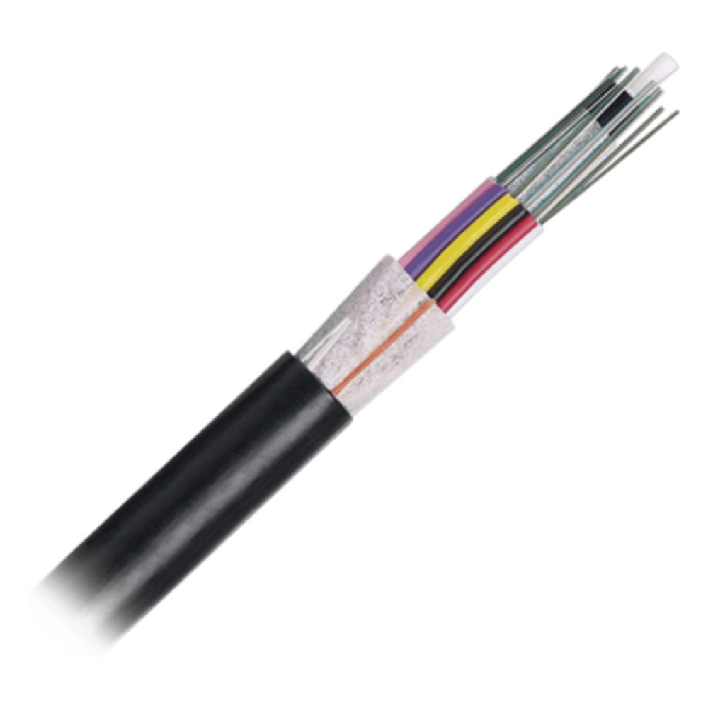 Cable de Fibra Óptica / 6 Hilos / Planta Externa OSP / Dieléctrico Sin Metal / Monomodo OS2 / 10.16 mm (0.40 pulg) / Bloqueo de Agua en Seco