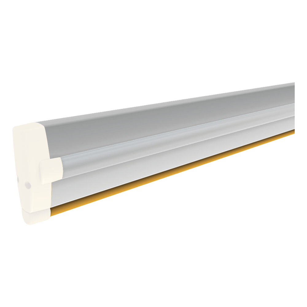Mástil de Aluminio para Barrera / 4 m (13.1 ft) / 90 x 35 mm / Blanco / LED Rojo/Verde