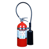 Extintor de CO2 / 10 lb (4.54 kg) / Clase B y C / UL Listado / USCG / Sin Residuos / -30°C a 49°C