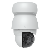 Cámara UniFi Protect PTZ AI Industrial Color Blanco, 4K (8MPX), Zoom Óptico 22x, Visión Nocturna IR 100 m, Reconocimiento Facial y Placas, Protección IP66, Movimiento 360°, PoE++