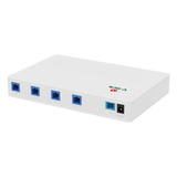 Splitter Activo 1x4 para Alimentación de 4 Dispositivos POF, puertos SC/UPC