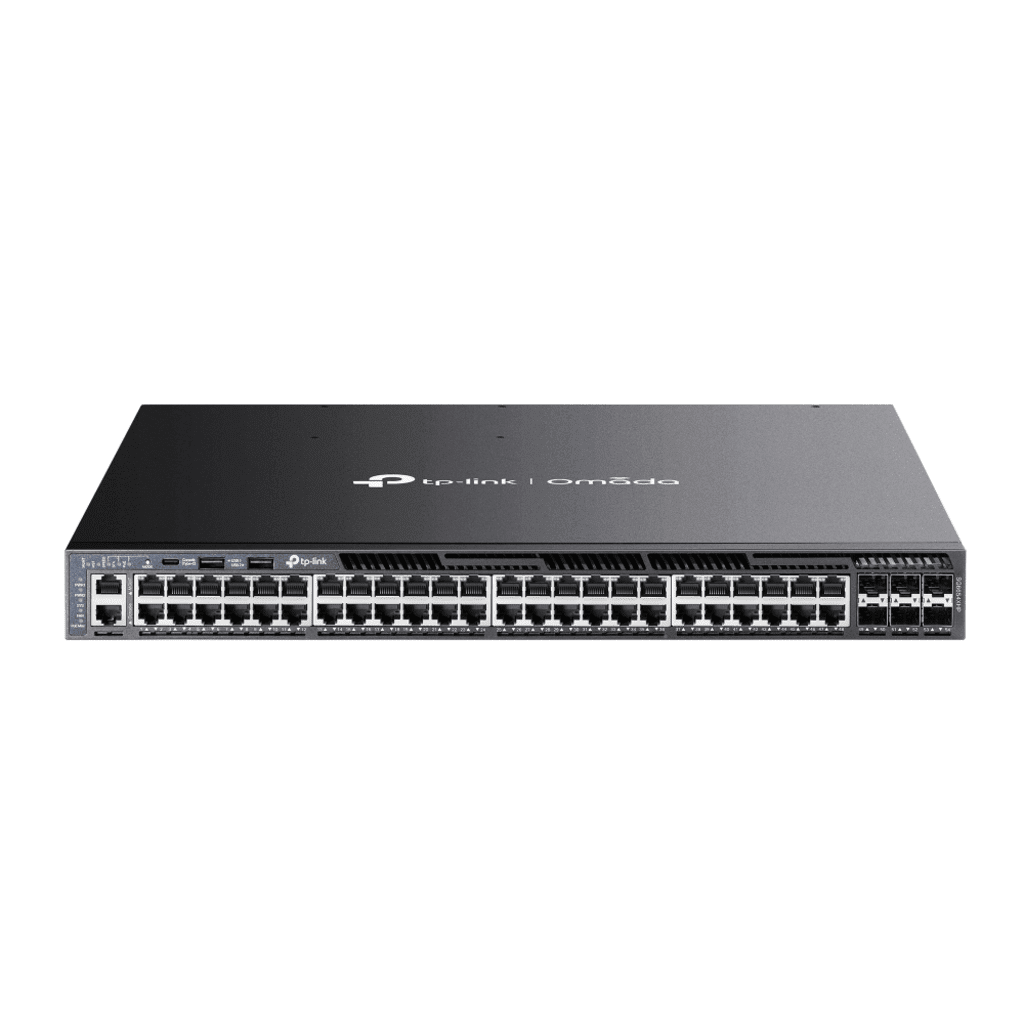 Switches PoETP - LINKSG6654XHPSwitch Administrable Capa 3 Omada SDN 48 Puertos Gigabit PoE+ 1440W 6 SFP+ TP - LINK SG6654XHP - SILYMX