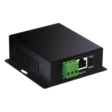 Convertidor PoE Industrial / Entrada 802.3 af/at / Salida PoE Pasivo 24V / Puertos RJ45 100/1000 Mbps / Alcance 100 m (328 ft) / Rango -10 a 70 °C
