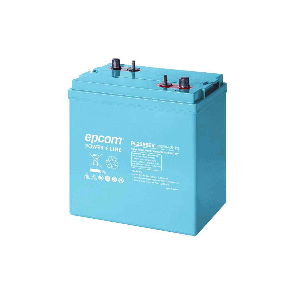 BateriasEPCOM POWERLINEPL2256EVBatería Marina Ciclo Profundo 6V 225Ah AGM - VRLA 1035A CCA Montacargas Golf EPCOM POWERLINE PL2256EV - SILYMX