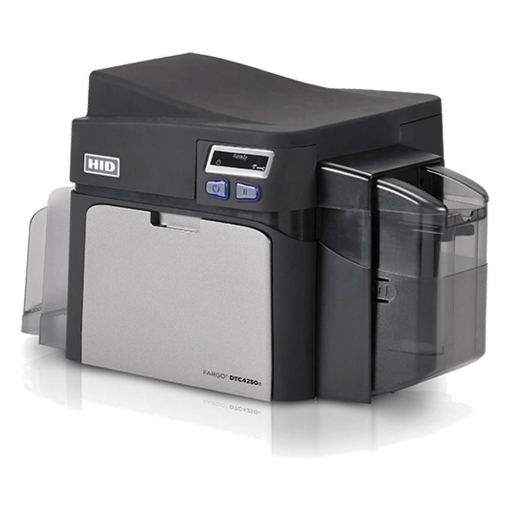 Impresora de Tarjetas ID / Dye Sublimation y Transferencia Térmica de Resina / 300 dpi / Cifrado AES-256 / USB 2.0 y Ethernet / Capacidad 100 Tarjetas
