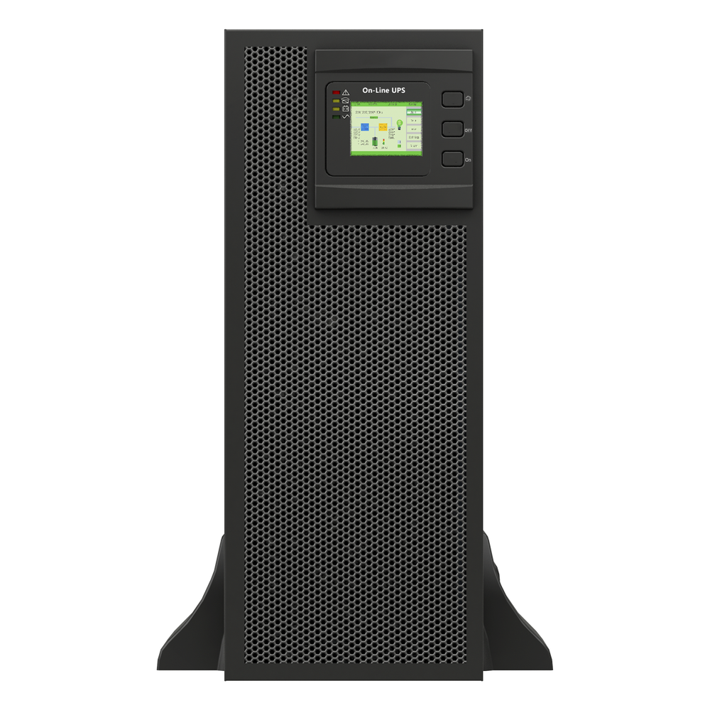 UPS Online Doble Conversión / 25 kVA / 25 kW / 220 Vac L-L / 3 Fases / Onda Senoidal Pura / Torre o Rack 8U