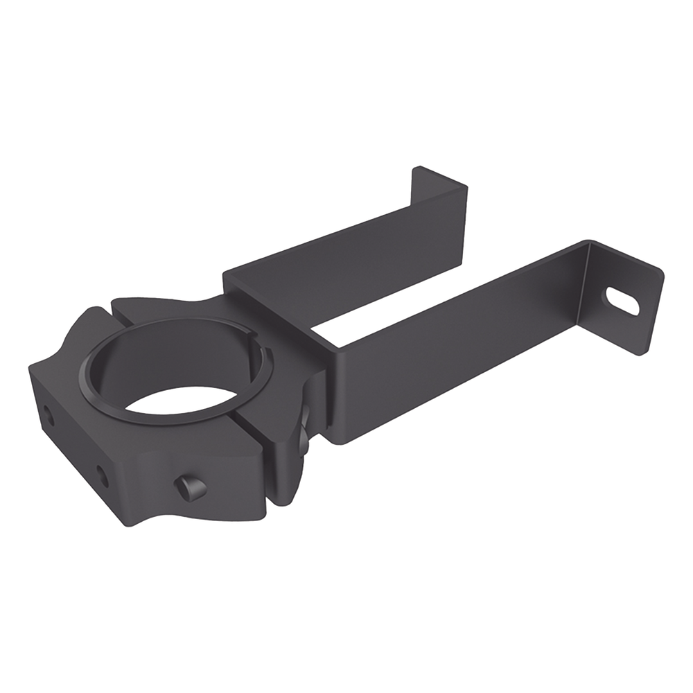 Soporte de pared con abrazadera para poste / Diseño compacto / Tornillería incluida / Compatible con múltiples postes