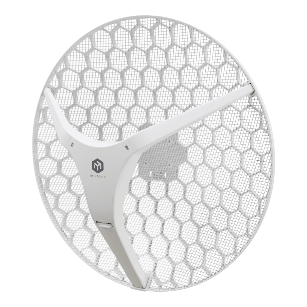 CPE Exterior Punto a Punto / Wi-Fi 6 / Antena 27 dBi / Alcance 30 km (98,425 ft) / PoE Pasivo 12-28V / IP66 / -40°C a 70°C